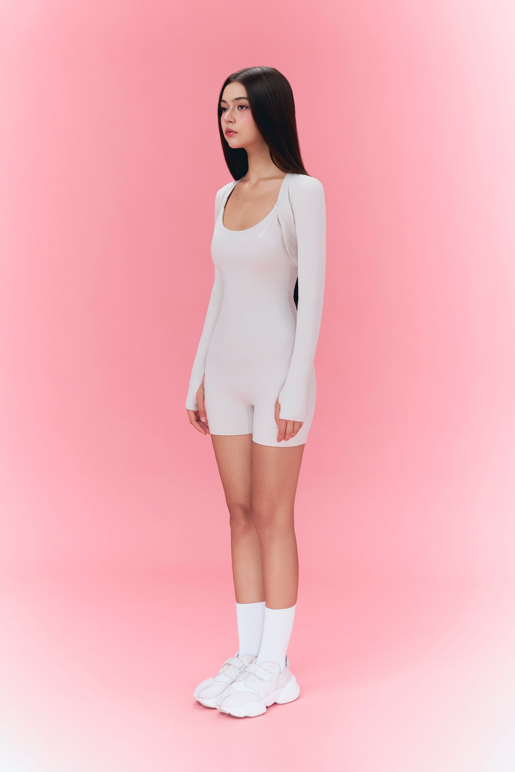 The Form Playsuit - Nude