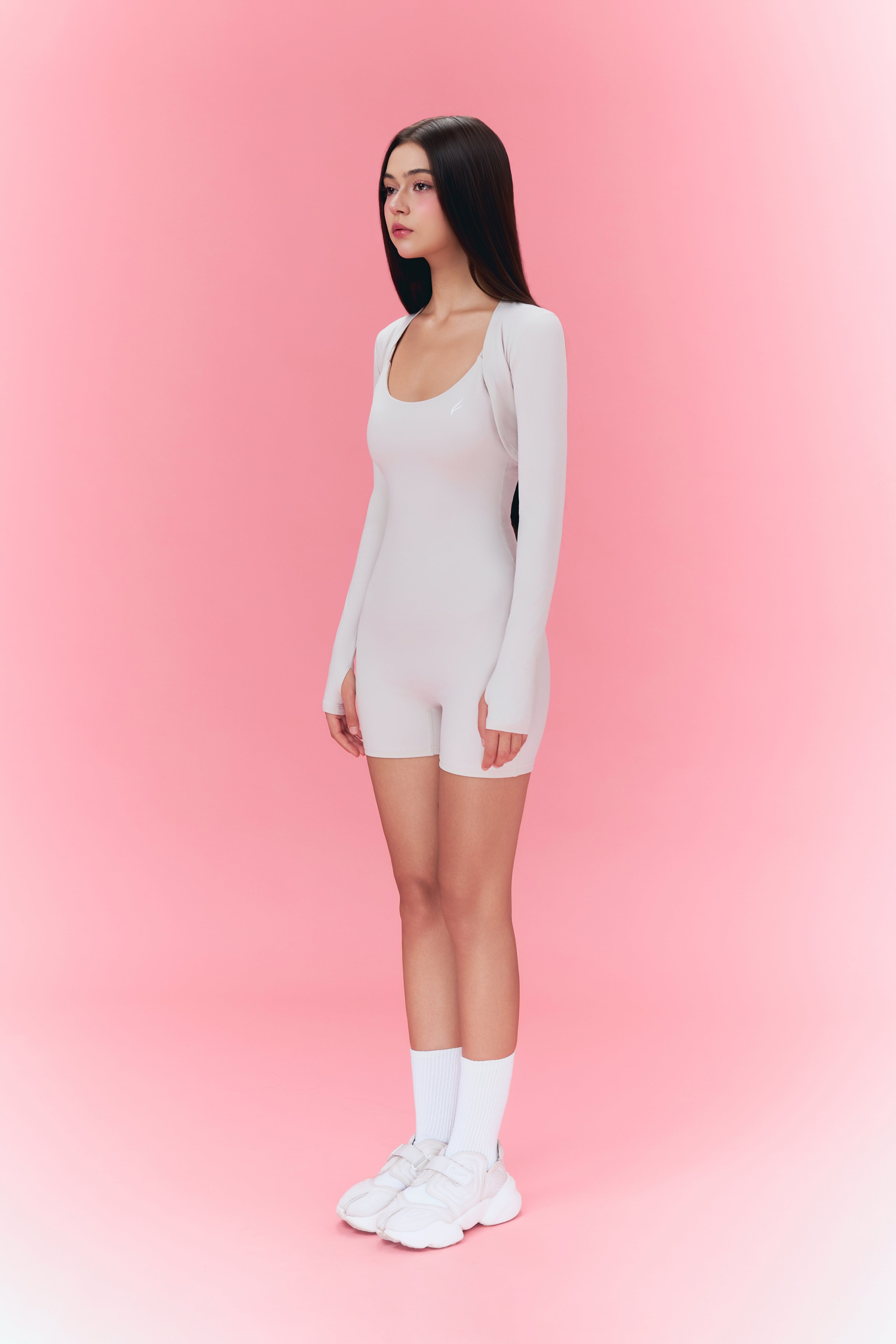 The Form Playsuit - Nude