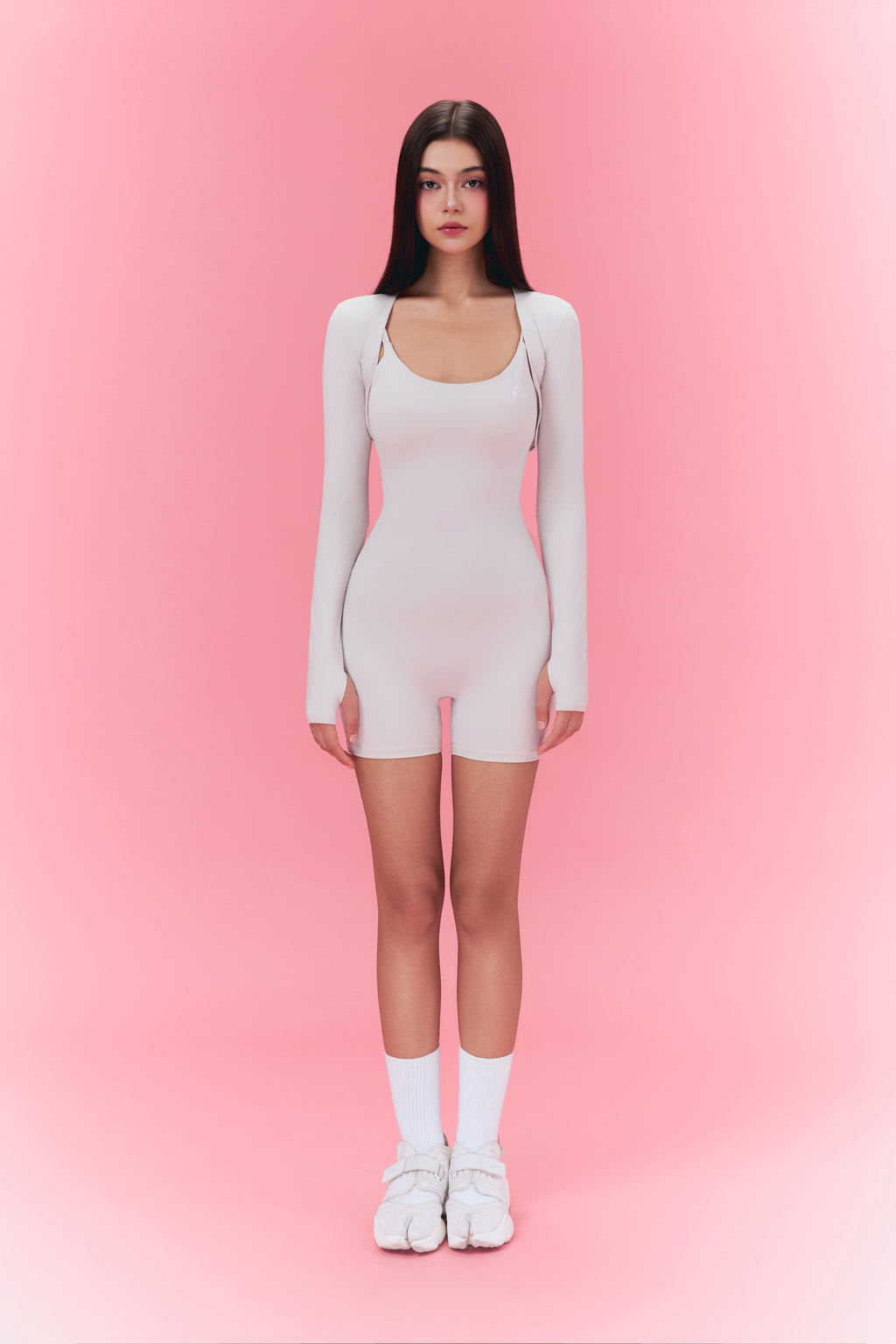 The Form Playsuit - Nude