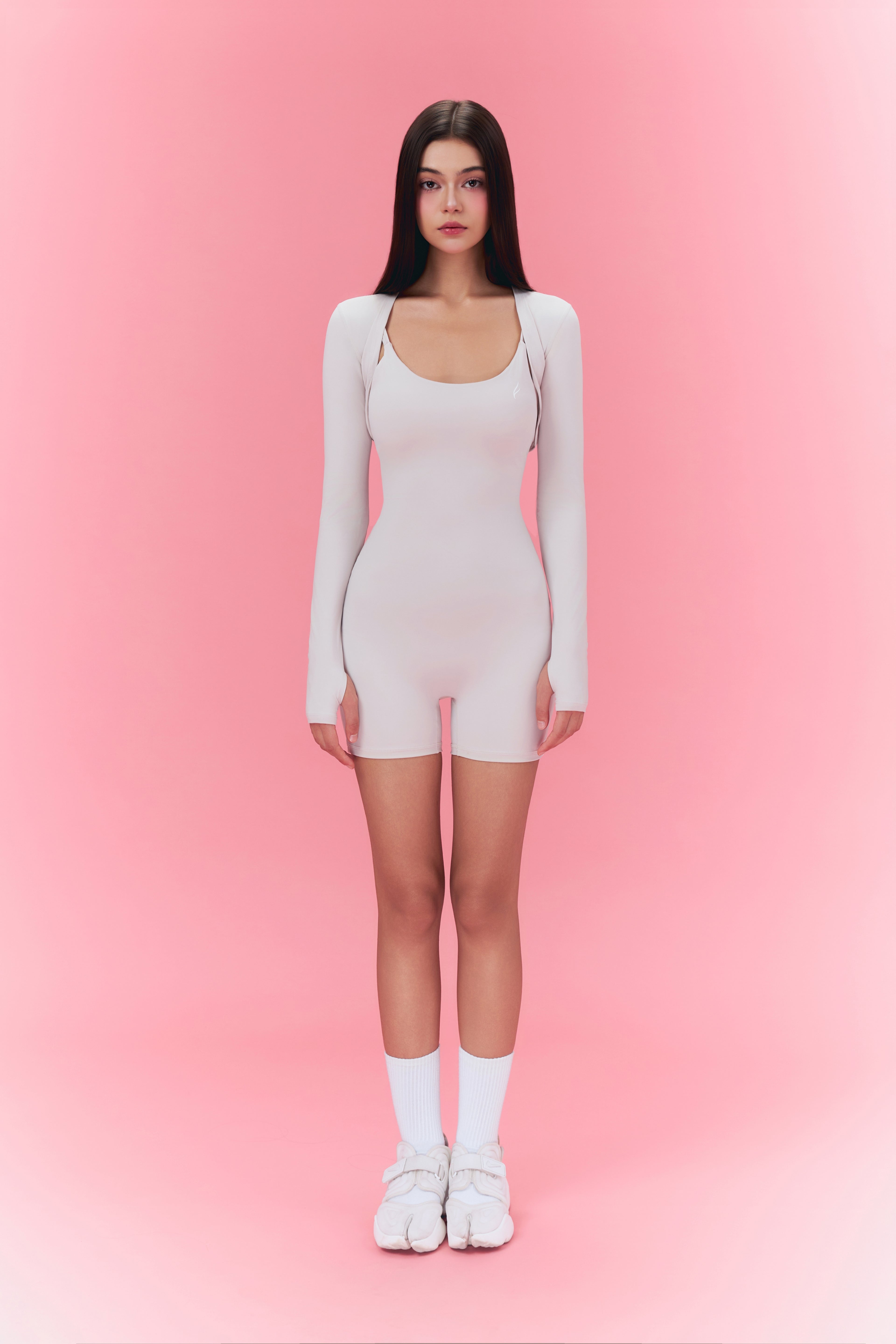 The Form Playsuit - Nude